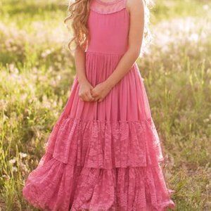 Joyfolie Catrin Dress in Wild Rose, Girls' Size 10